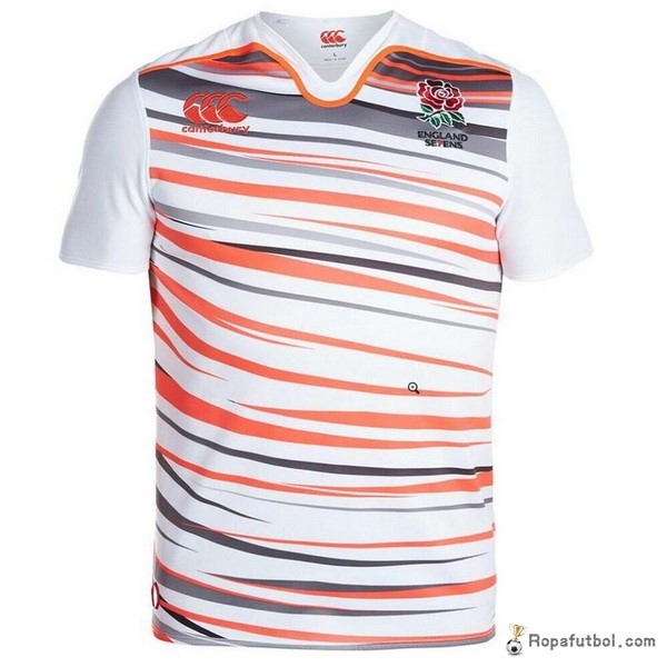 Camiseta Rugby Inglaterra Replica Primera Ropa 7s 2017 18 Blanco